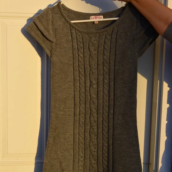 As U Wish Dresses | As U Wish Sweater Dress Size M Acrylic/Cotton | Color: Gray | Size: M | Greekandroman's Closet As U Wish Dresses | As U Wish Sweater Dress Size M Acrylic/Cotton | Color: Gray | Size: M | Greekandroman's Closet